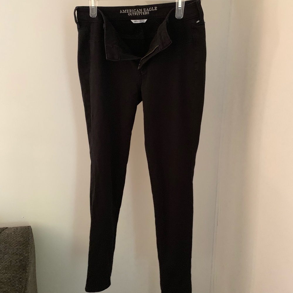 AE Super Stretch Knit Jeggings *missing button*